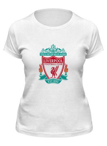 Заказать женскую футболку в Москве. Футболка классическая  Liverpool от THE_NISE  - готовые дизайны и нанесение принтов.