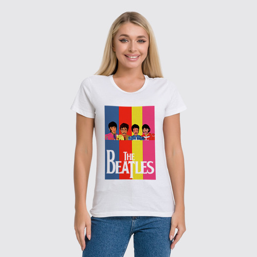 Заказать женскую футболку в Москве. Футболка классическая ☆The Beatles☆ от balden - готовые дизайны и нанесение принтов.