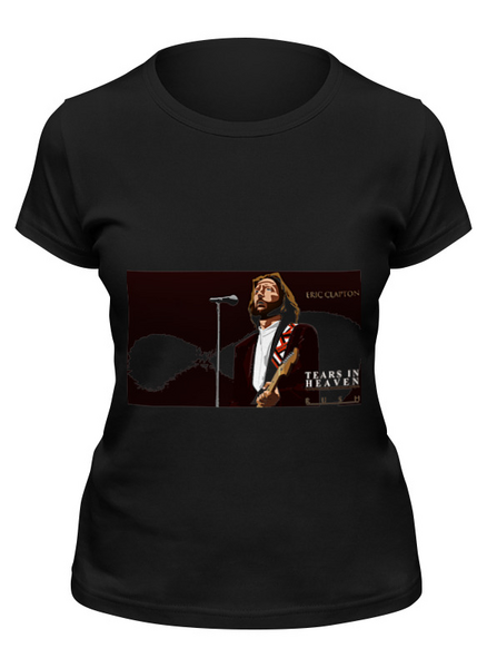 Заказать женскую футболку в Москве. Футболка классическая Eric Clapton от Fedor - готовые дизайны и нанесение принтов.