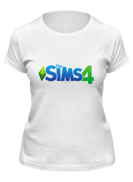 Заказать женскую футболку в Москве. Футболка классическая Sims 4 от THE_NISE  - готовые дизайны и нанесение принтов.