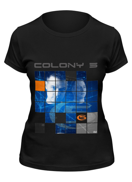 Заказать женскую футболку в Москве. Футболка классическая Colony 5 от OEX design - готовые дизайны и нанесение принтов.