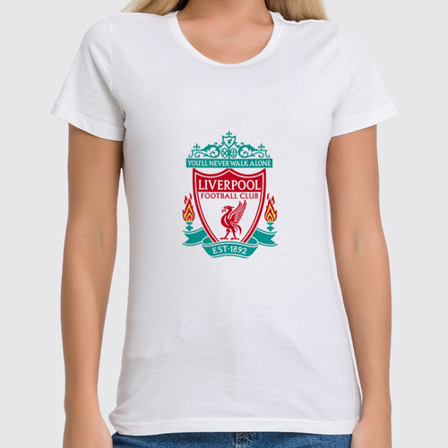 Заказать женскую футболку в Москве. Футболка классическая  Liverpool от THE_NISE  - готовые дизайны и нанесение принтов.