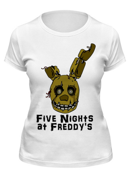 Заказать женскую футболку в Москве. Футболка классическая Five Nights At Freddy's от vista12761@rambler.ru - готовые дизайны и нанесение принтов.