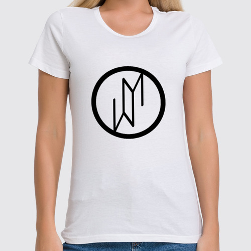 Заказать женскую футболку в Москве. Футболка классическая Море Монро - Оригинальное лого от T_Shirt - готовые дизайны и нанесение принтов.