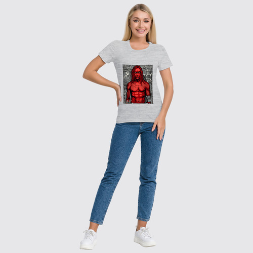 Заказать женскую футболку в Москве. Футболка классическая Iggy Pop от OEX design - готовые дизайны и нанесение принтов.