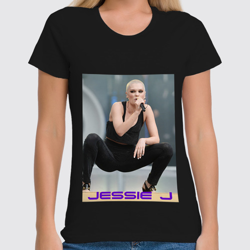 Заказать женскую футболку в Москве. Футболка классическая Jessie J от Vladec11 - готовые дизайны и нанесение принтов.