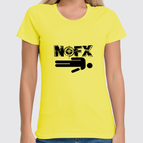 Заказать женскую футболку в Москве. Футболка классическая Панк-группа NOFX от Pomidor - готовые дизайны и нанесение принтов.
