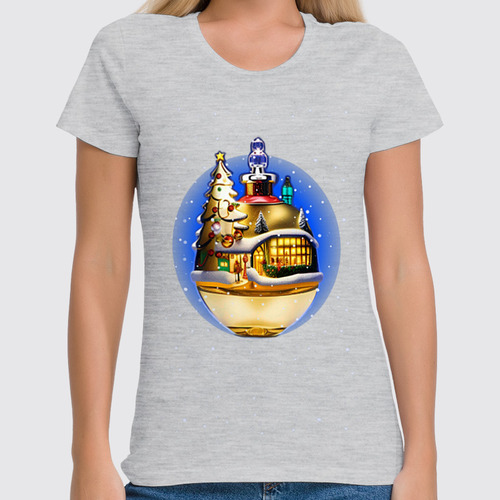 Заказать женскую футболку в Москве. Футболка классическая волшебный пузырек от evragka  - готовые дизайны и нанесение принтов.