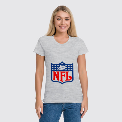 Заказать женскую футболку в Москве. Футболка классическая NFL от Weed Stuff`a - готовые дизайны и нанесение принтов.