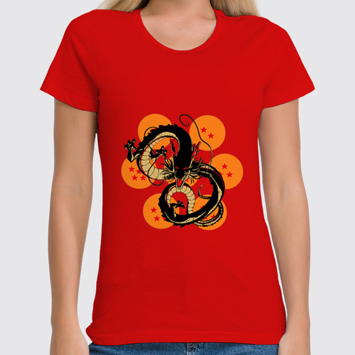 Заказать женскую футболку в Москве. Футболка классическая Китайский дракон  от hideo_kojima - готовые дизайны и нанесение принтов.