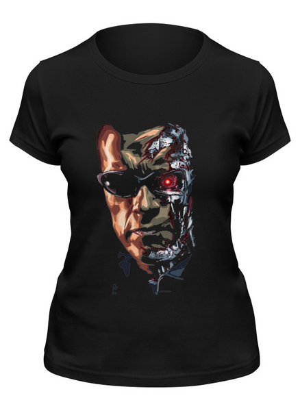 Заказать женскую футболку в Москве. Футболка классическая Terminator Genisys от KinoArt - готовые дизайны и нанесение принтов.
