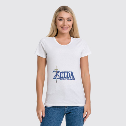 Заказать женскую футболку в Москве. Футболка классическая The Legend Of Zelda Breath Of The Wild от BURNSHIRTS - готовые дизайны и нанесение принтов.
