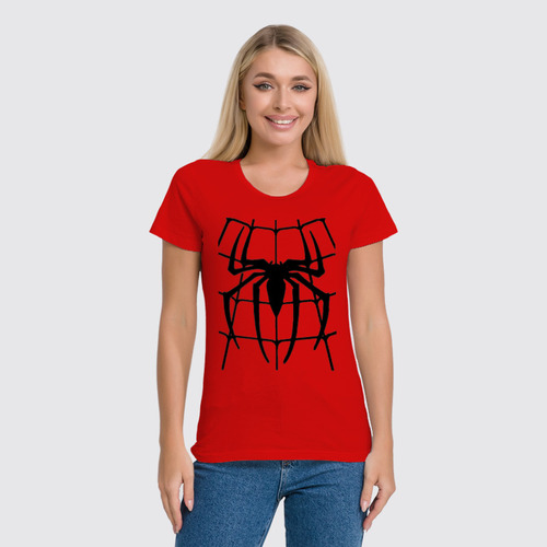 Заказать женскую футболку в Москве. Футболка классическая паук от queen  - готовые дизайны и нанесение принтов.