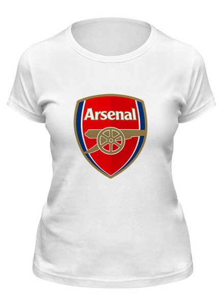 Заказать женскую футболку в Москве. Футболка классическая  Arsenal от THE_NISE  - готовые дизайны и нанесение принтов.