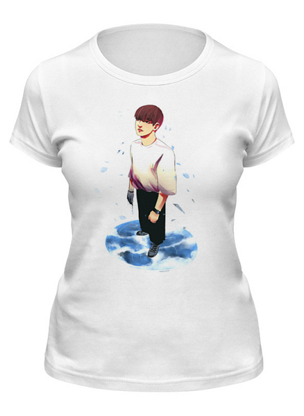Заказать женскую футболку в Москве. Футболка классическая Стеклянный океан от marijeem - готовые дизайны и нанесение принтов.