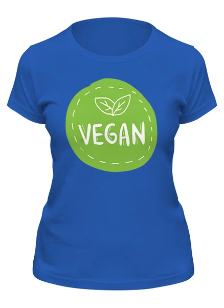 Заказать женскую футболку в Москве. Футболка классическая Vegan от skynatural - готовые дизайны и нанесение принтов.
