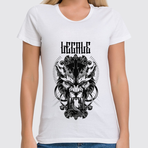 Заказать женскую футболку в Москве. Футболка классическая Lycanthrope от Legale Prints - готовые дизайны и нанесение принтов.