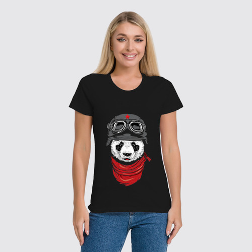 Заказать женскую футболку в Москве. Футболка классическая Soviet panda от priceless - готовые дизайны и нанесение принтов.