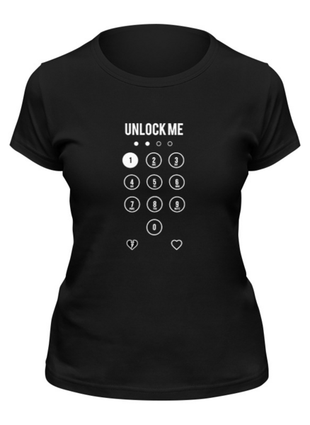 Заказать женскую футболку в Москве. Футболка классическая Unlock Me! от kolmakov.andrey@gmail.com - готовые дизайны и нанесение принтов.