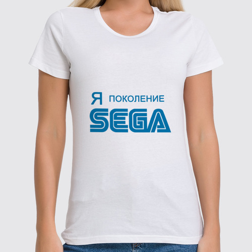 Заказать женскую футболку в Москве. Футболка классическая Я-SEGA от Мирон Капица - готовые дизайны и нанесение принтов.