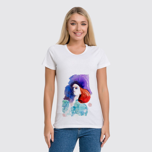 Заказать женскую футболку в Москве. Футболка классическая Girl In Colors от Printio - готовые дизайны и нанесение принтов.