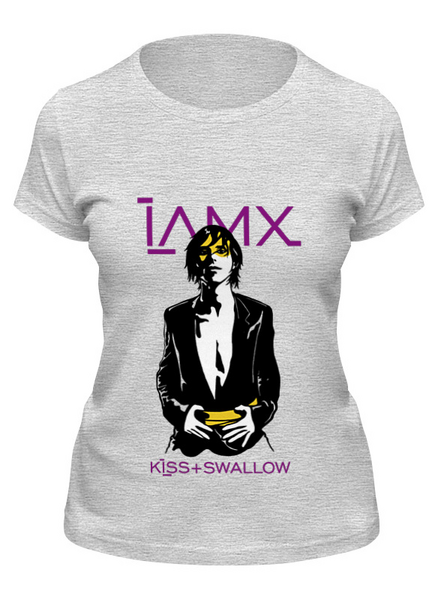 Заказать женскую футболку в Москве. Футболка классическая IAMX / Kiss And Swallow от OEX design - готовые дизайны и нанесение принтов.