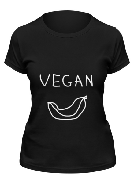 Заказать женскую футболку в Москве. Футболка классическая vegan от Vadim Koval - готовые дизайны и нанесение принтов.