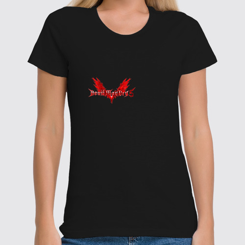 Заказать женскую футболку в Москве. Футболка классическая Devil May Cry от THE_NISE  - готовые дизайны и нанесение принтов.