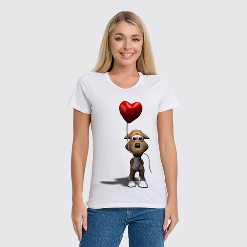 Заказать женскую футболку в Москве. Футболка классическая любовь/LOVE IS... от vita22 - готовые дизайны и нанесение принтов.