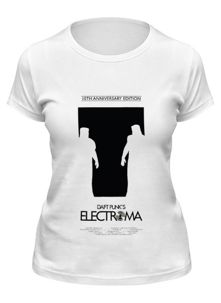 Заказать женскую футболку в Москве. Футболка классическая Daft Punk -Electroma от KinoArt - готовые дизайны и нанесение принтов.