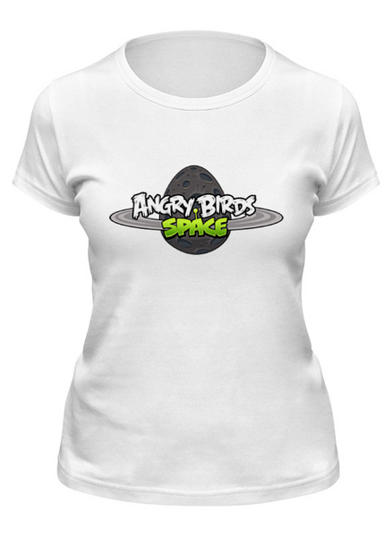 Заказать женскую футболку в Москве. Футболка классическая Angry birds  от ПРИНТЫ ПЕЧАТЬ  - готовые дизайны и нанесение принтов.