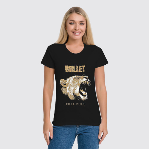 Заказать женскую футболку в Москве. Футболка классическая Bullet Band от Leichenwagen - готовые дизайны и нанесение принтов.