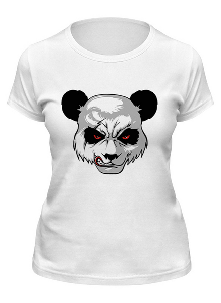 Заказать женскую футболку в Москве. Футболка классическая Bad Panda  от T-shirt print  - готовые дизайны и нанесение принтов.