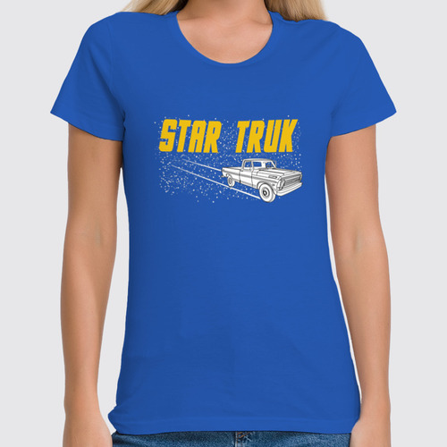 Заказать женскую футболку в Москве. Футболка классическая Star Truk от ISliM - готовые дизайны и нанесение принтов.