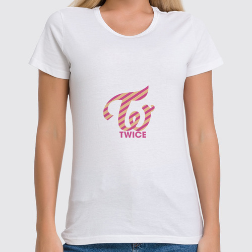 Заказать женскую футболку в Москве. Футболка классическая Twice от THE_NISE  - готовые дизайны и нанесение принтов.