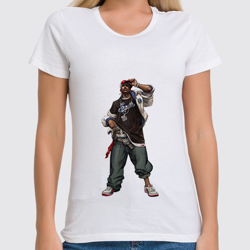 Заказать женскую футболку в Москве. Футболка классическая Гангстер - Gangster от qwere - готовые дизайны и нанесение принтов.