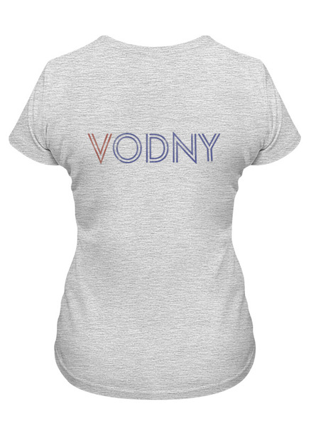 Заказать женскую футболку в Москве. Футболка классическая Vodny hoodie. от аксель - готовые дизайны и нанесение принтов.