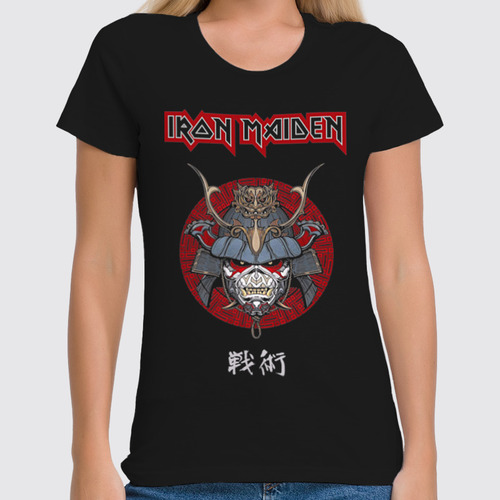 Заказать женскую футболку в Москве. Футболка классическая Iron Maiden от Leichenwagen - готовые дизайны и нанесение принтов.