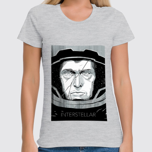 Заказать женскую футболку в Москве. Футболка классическая Интерстеллар (Interstellar) от trugift - готовые дизайны и нанесение принтов.