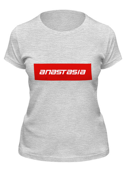 Заказать женскую футболку в Москве. Футболка классическая Anastasia от THE_NISE  - готовые дизайны и нанесение принтов.