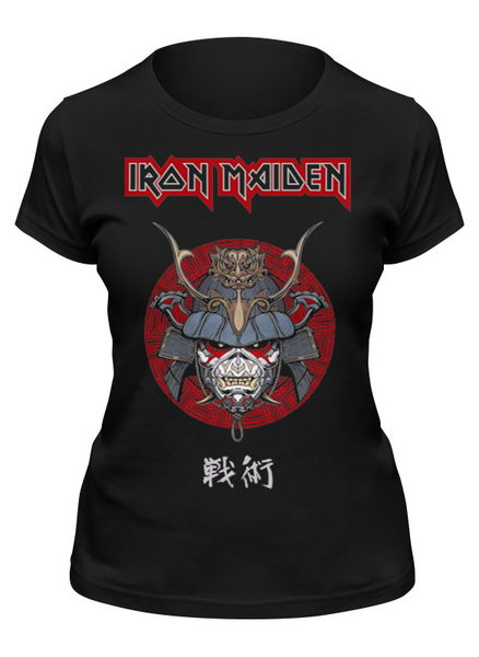 Заказать женскую футболку в Москве. Футболка классическая Iron Maiden от Leichenwagen - готовые дизайны и нанесение принтов.