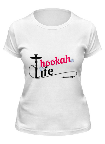 Заказать женскую футболку в Москве. Футболка классическая hookah life от Markov - готовые дизайны и нанесение принтов.