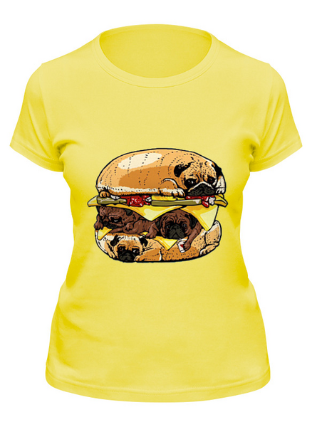 Заказать женскую футболку в Москве. Футболка классическая Sandwich dog от ПРИНТЫ ПЕЧАТЬ  - готовые дизайны и нанесение принтов.