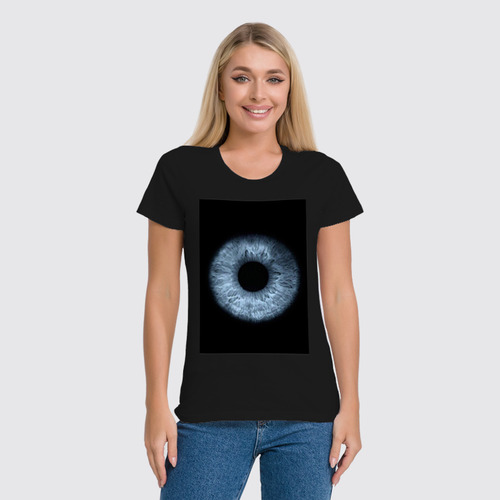 Заказать женскую футболку в Москве. Футболка классическая Blue eye от Виктор Аксёнов - готовые дизайны и нанесение принтов.