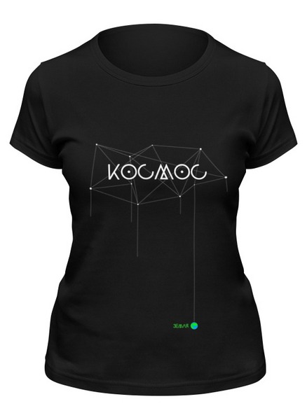 Заказать женскую футболку в Москве. Футболка классическая КОСМОС от Stifeev - готовые дизайны и нанесение принтов.