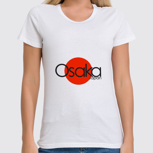 Заказать женскую футболку в Москве. Футболка классическая Osaka от JPshirt - готовые дизайны и нанесение принтов.