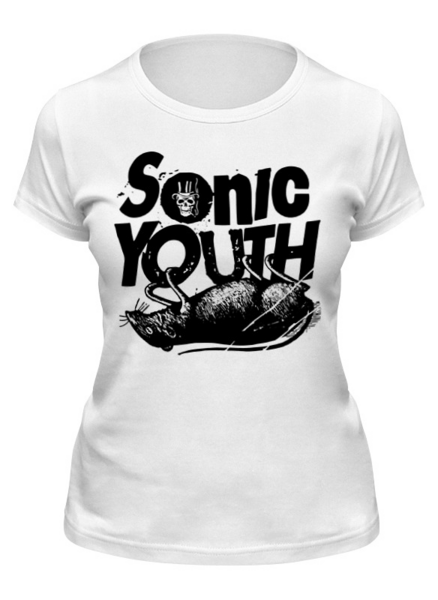 Заказать женскую футболку в Москве. Футболка классическая Sonic Youth от geekbox - готовые дизайны и нанесение принтов.