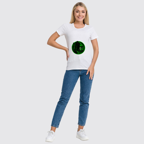 Заказать женскую футболку в Москве. Футболка классическая Зеленая Стрела от Крейн Трейсер - готовые дизайны и нанесение принтов.