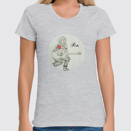 Заказать женскую футболку в Москве. Футболка классическая Новый романтик от mrs-snit@yandex.ru - готовые дизайны и нанесение принтов.