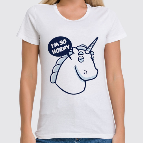 Заказать женскую футболку в Москве. Футболка классическая Единорог (unicorn) от originals - готовые дизайны и нанесение принтов.